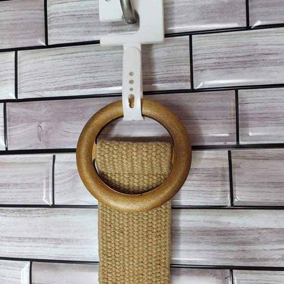 New Jessica Simpson TanBelt Women's Size S 4-6 Brown Leather Trim Pants or Jeans - Picture 2 of 10